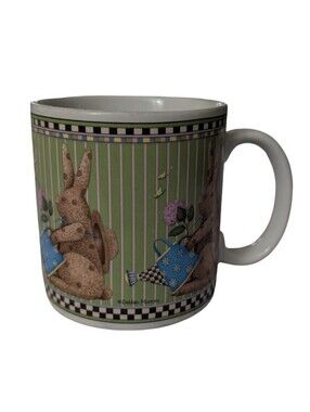 FREE! Debbie Mumm Easter Green Bunny Vintage 1998 Mug